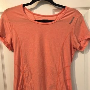 Peach workout short sleeve by Reebok